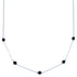 Onyx Liquid Silver Bead Necklace DX117184